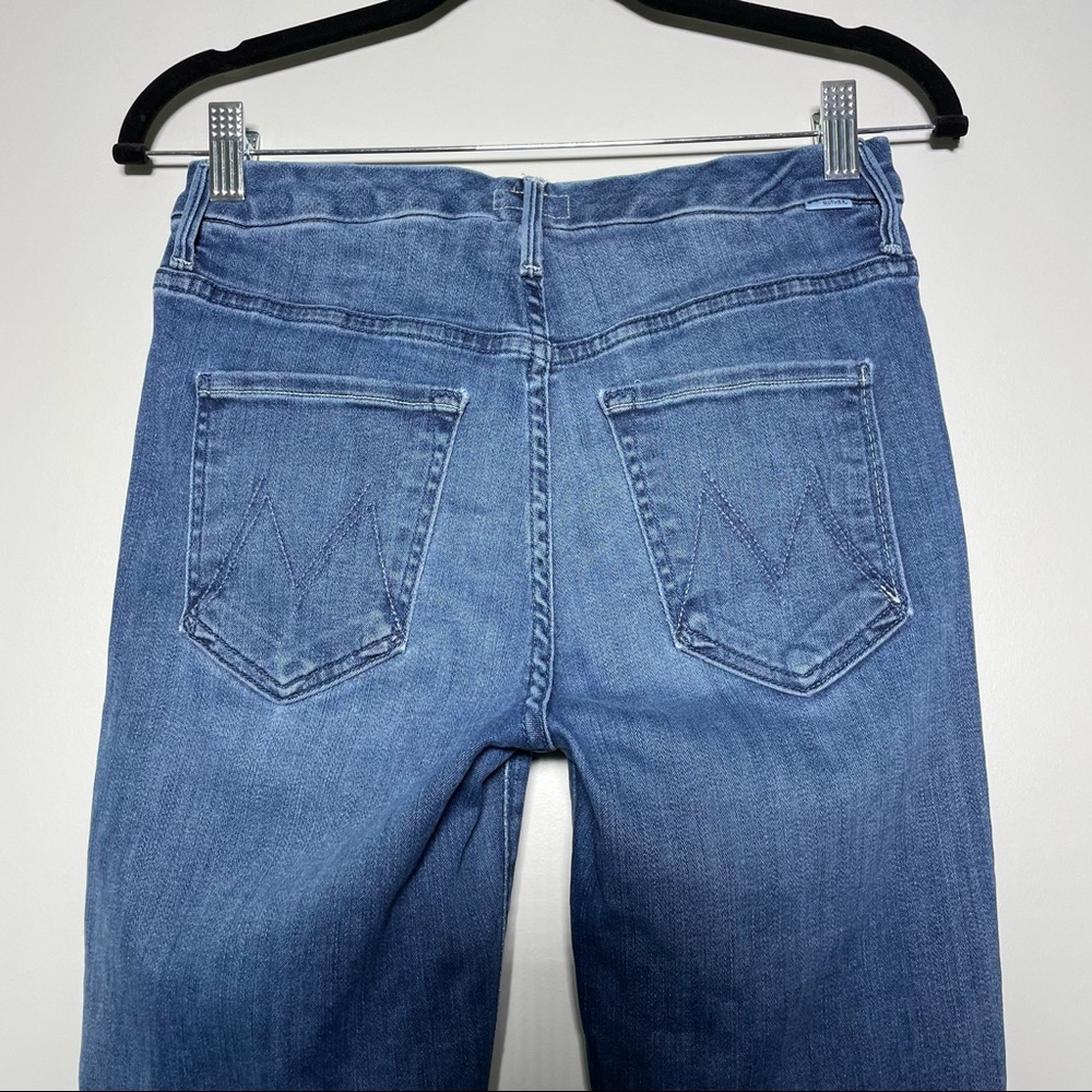 Mother High Waisted Looker Ankle Fray Skinny Jeans In Everything We Keep Size 26